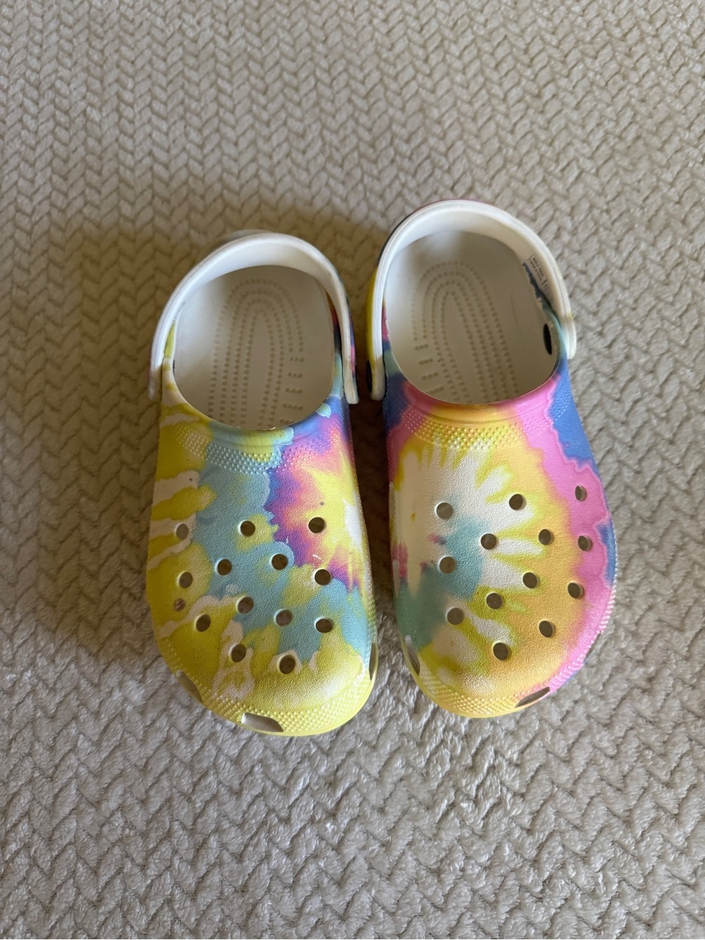 Crocs Classic Tie Dye Clogs Multiβ Color Mens 7 Womens 9 Slip On Shoes